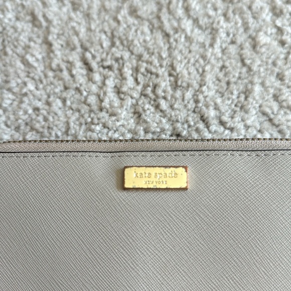 Kate Spade Neda Newbury Lane Zip-Around Wallet Mousfro/Black - Picture 4 of 16